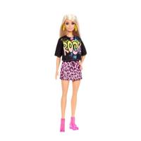 Barbie Fashion en Beauty Barbie Fashionista Doll Rock shirtje & rokje