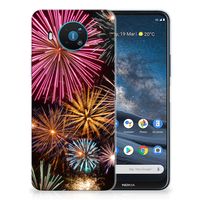 Nokia 8.3 Silicone Back Cover Vuurwerk - thumbnail