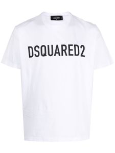 DSQUARED2 t-shirt en coton à logo imprimé - Blanc