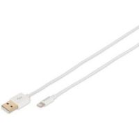 Digitus 1m, Lightning/USB-A 1m USB A Lightning Wit