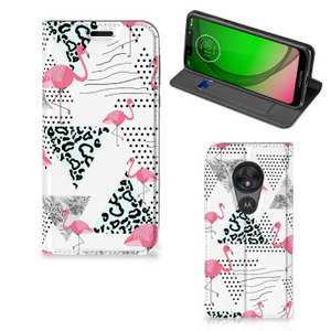 Motorola Moto G7 Play Hoesje maken Flamingo Triangle