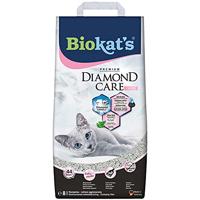 Biokat’S Diamond Care Fresh, Geurend - Fijne Kattenbakvulling Met Actieve Kool En Aloë Vera - 1 Zak (1 X 8 L)