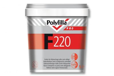 polyfilla pro semi lichtgewicht vulmiddel f220 1 ltr polyfilla pro semi lichtgewicht vulmiddel f220 1 ltr