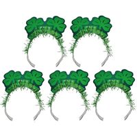 5x Groene diadeem St Patricks Day   - - thumbnail