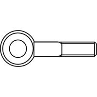 TOOLCRAFT Ringschroeven 15 mm Staal verzinkt M4 50 stuk(s)