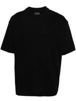 Emporio Armani t-shirt en coton à logo appliqué - Noir