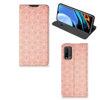 Xiaomi Poco M3 | Redmi 9T Hoesje met Magneet Pattern Orange - thumbnail