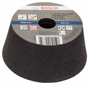 Bosch Accessoires Schuurkom, conisch - metaal/gietijzer 90 mm, 110 mm, 55 mm, 36 1st - 1608600233