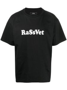 RASSVET t-shirt ample à logo imprimé - Noir