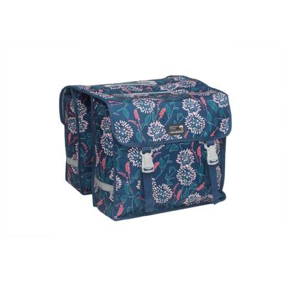 dubbele fietstas Fiori Zarah blue