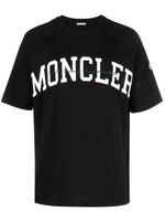 Moncler t-shirt en coton à logo imprimé - Noir - thumbnail