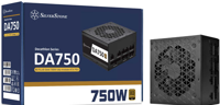 Silverstone DA750 Gold power supply unit 750 W 20+4 pin ATX ATX Zwart