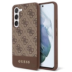 Guess 4G Stripe Samsung Galaxy S23+ 5G Hybride Hoesje - Bruin