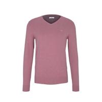 Tom Tailor gemêleerde fijngebreide trui oudroze