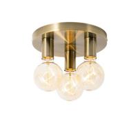 QAZQA Moderne plafondlamp brons rond - Facil