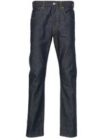 Gucci mid-rise tapered-leg jeans - Bleu