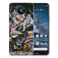 Nokia 8.3 Siliconen Hoesje met foto Badges