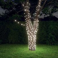 VidaXL Lichtsnoeren 2 st met 2x200 LED&apos;s solar binnen/buiten koudwit