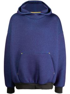 Fumito Ganryu hoodie en chambray mélangé - Violet