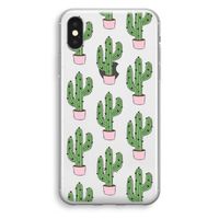 Cactus Lover: iPhone X Transparant Hoesje