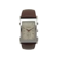 Horlogeband Burberry BU1101 Leder Bruin 25mm - thumbnail