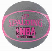 Spalding NBA Highlight Outdoor 4HER Basketbal grijs roze - thumbnail