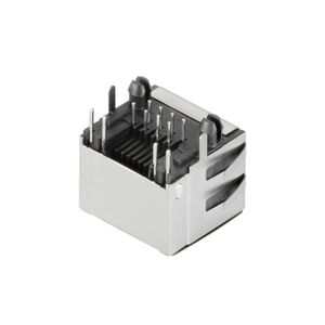 Weidmüller RJ45C5 T1U 2.8E4G/Y TY RJ45-aansluitstekker CAT 5 2562880000 Bus, inbouw horizontaal Aantal polen 12 Zilver, Zwart 140 stuk(s)