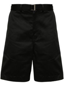 sacai short chino à coupe ample - Noir