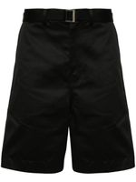 sacai short chino à coupe ample - Noir