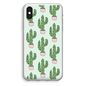 Cactus Lover: iPhone XS Transparant Hoesje