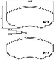 Remmenset, remschijf BREMBO, Remschijftype: Binnen geventileerd, Inbouwplaats: Vooras, u.a. für Fiat, Peugeot, Citroën