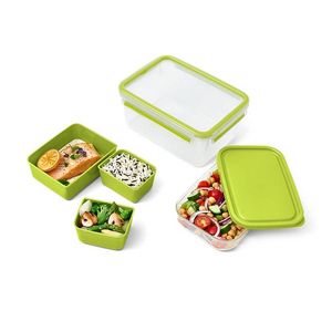 EMSA CLIP & GO XL Lunchtrommel 2,3 l Groen, Transparant 1 stuk(s)