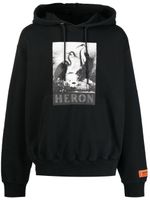 Heron Preston hoodie à imprimé graphique - Noir - thumbnail