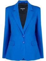 Patrizia Pepe blazer en flanelle à deux boutons - Bleu - thumbnail