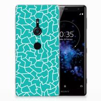 Sony Xperia XZ2 Hoesje maken Cracks Blue