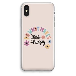 Happy days: iPhone XS Max Transparant Hoesje