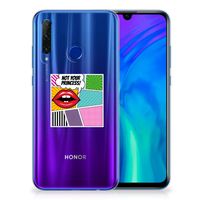 Honor 20 Lite Silicone Back Cover Popart Princess - thumbnail