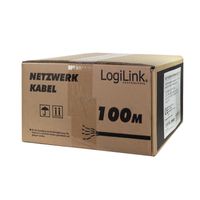 LogiLink CPV0082 Netwerkkabel CAT 7 S/FTP Zwart 100 m - thumbnail