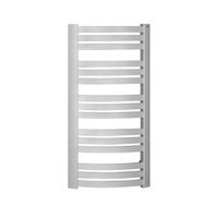 Handdoekradiator Sapho Sidi Gebogen 59.5x109.7 cm 553W Zilver - thumbnail