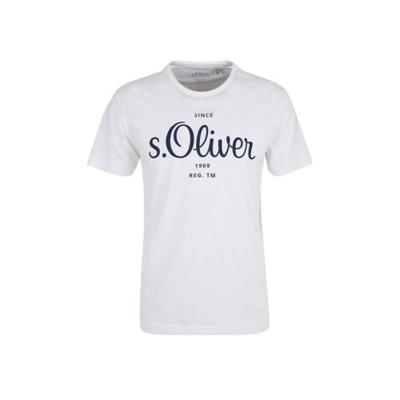 s.Oliver T-shirt met logo wit