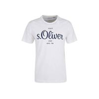 s.Oliver T-shirt met logo wit