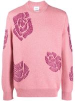 Barrie pull en cachemire à fleurs - Rose