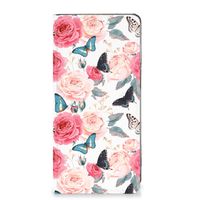 Motorola Moto G62 5G Smart Cover Butterfly Roses