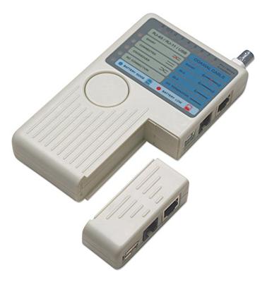Intellinet 4-in-1 kabeltester (RJ-11, RJ-45, USB en BNC) beige 351911