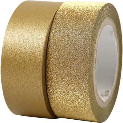 Vivi Gade tape goud/glitter 2 stuks Vivi Gade tape goud/glitter 2 stuks