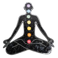 7 Chakras Mozaïek Wand Decoratie 40x38x1 cm