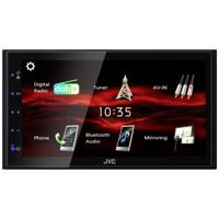 JVC KWM180DBT Autoradio met scherm dubbel DIN Bluetooth handsfree, DAB+ tuner, Aansluiting voor achteruitrijcamera, Aansluiting voor stuurbediening - thumbnail