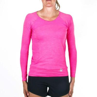 Osaka Tech Knit Long Sleeve Tee Dames - Pink Melange | Discount Deals Osaka Tech Knit Long Sleeve Tee Dames - Pink Melange | Discount Deals