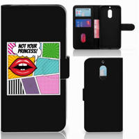 Nokia 6 Wallet Case met Pasjes Popart Princess