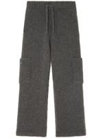 Alanui pantalon en maille A Finest à coupe droite - Gris